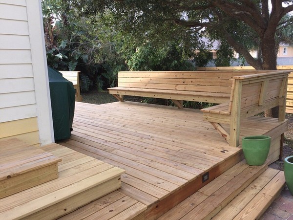 Custom Benches and Deck in South Daytona, FL (1)